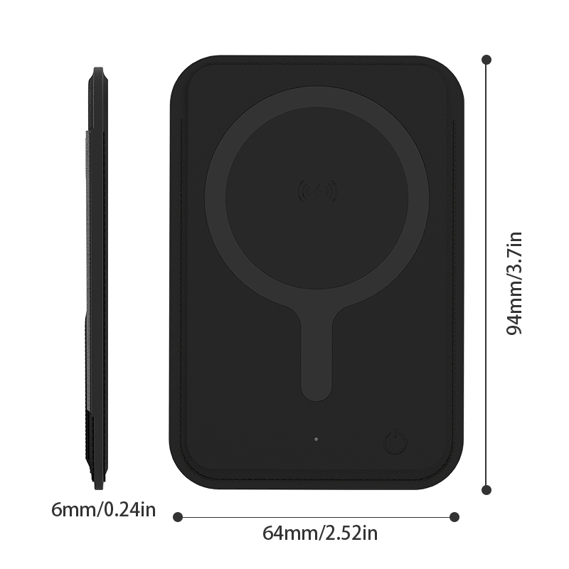 Micflip Trackable Magnetic Card Holder Leather MagSafe Wallet For iPhone 17/16/15/14 Series Work with Find My ios Only