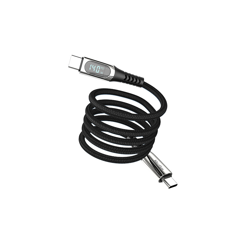 140W Magnetic Suction Type C to Type C Cable Fast Charging Braided Charging Cable Magnetic Multi-function Mobile Phone Cable