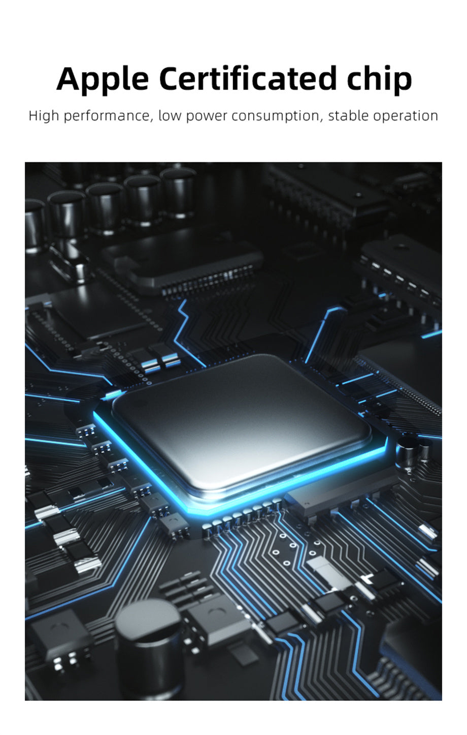 Apple MFi certified low power smart tracker