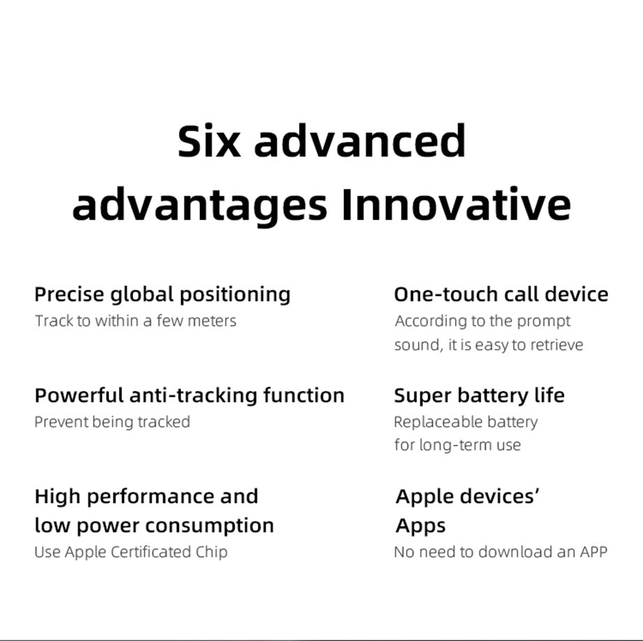 Apple MFi certified low power smart tracker