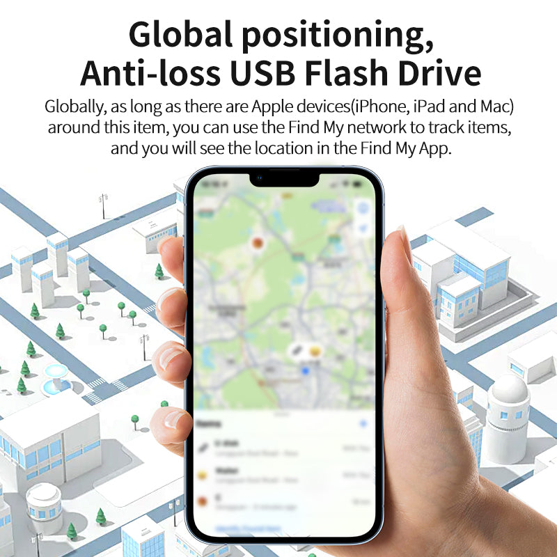 USB flash drive with built-in positioning function to protect your important data