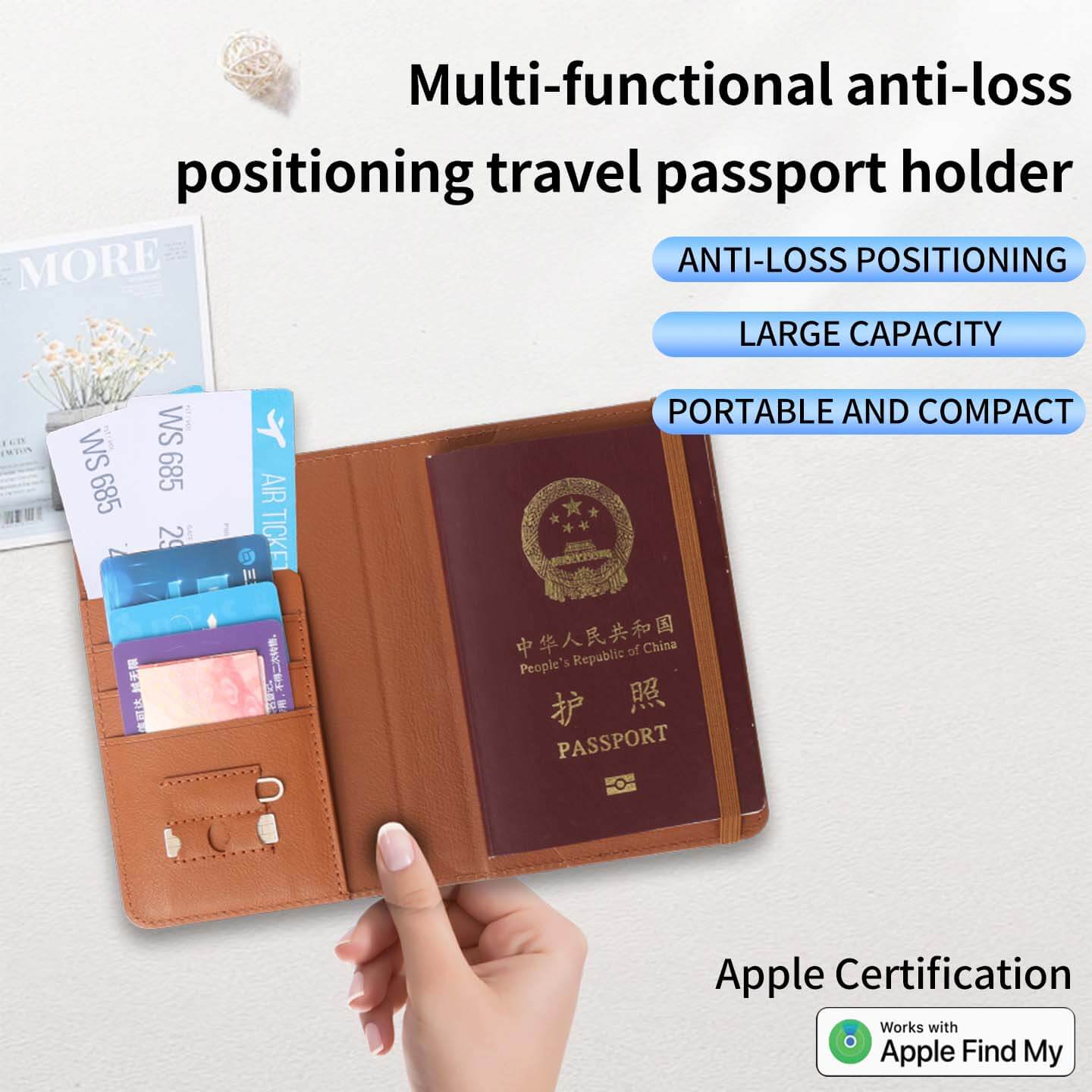 Smart Anti-Loss Travel Passport Holder