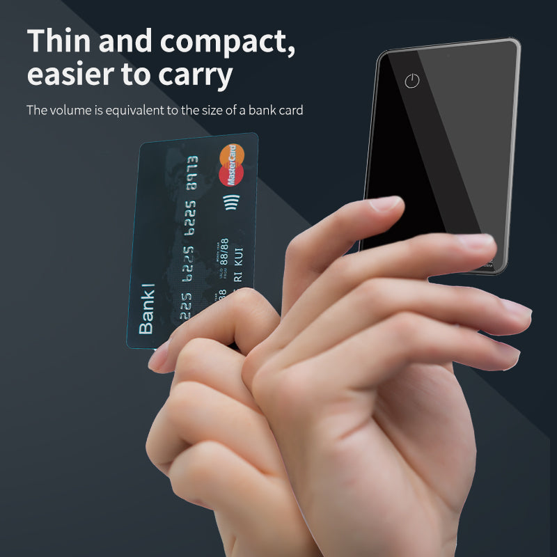 Bluetooth Ultrathin Wallet Finder Card Magnetic Charging Tracker Card Works with Apple Find My (iOS Only) Smart Finder Card