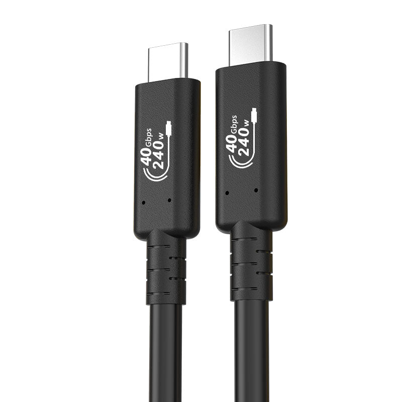 Thunderbolt USB4 Type C Cable 40Gbps 240W Fast Charging 8K 60Hz USB4 Thunderbolt4 Data Data Transfer Cable