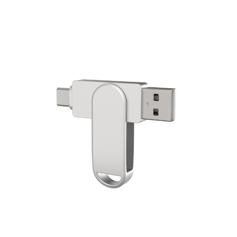Apple MFi Certified Lightning/Type-C/USB A Ports Flash Drive – Expand iPhone/iPad/Android/Harmony OS Storage, Back Up Files Securely