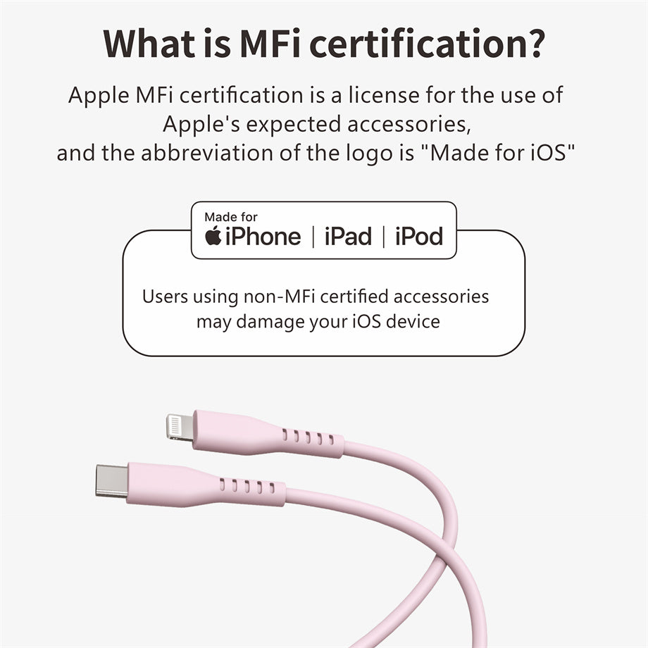 Liquid Silicone C-L Usb Cable Fast Charging For Apple Charging Cable