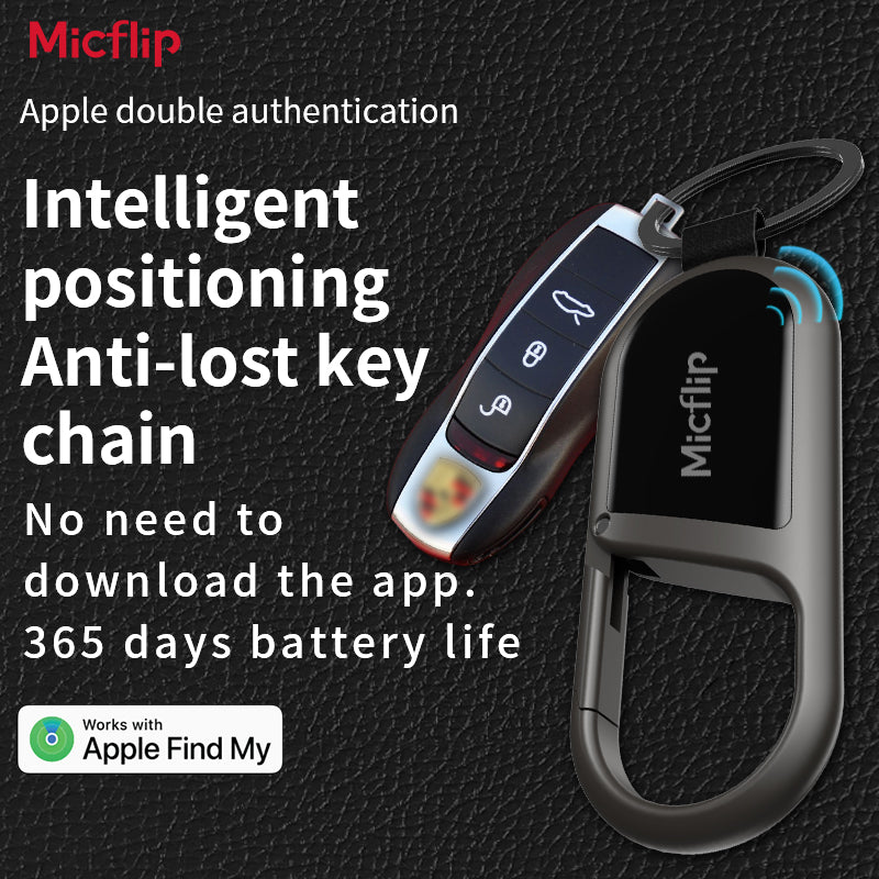 MicFlip Smart Anti-Loss Keychain Tracker