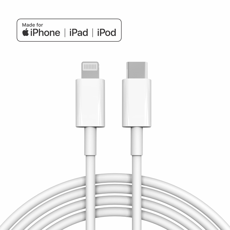 USB to Lighting USB C to Lighting Fast Charger Cable