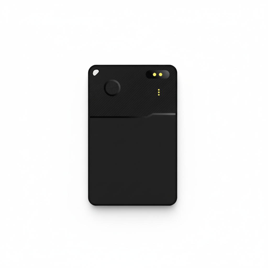 Fine Track Slim Duo Smart Tracker Card - Works with Apple Find My & Android, Wireless Rechargeable Wallet Locator Micflip P28