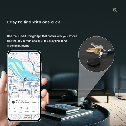 Smart tag Tracker Samsung smart tag Bluetooth GPS Locator for Keys Luggage bag tag Finder Works with Samsung SmartThings