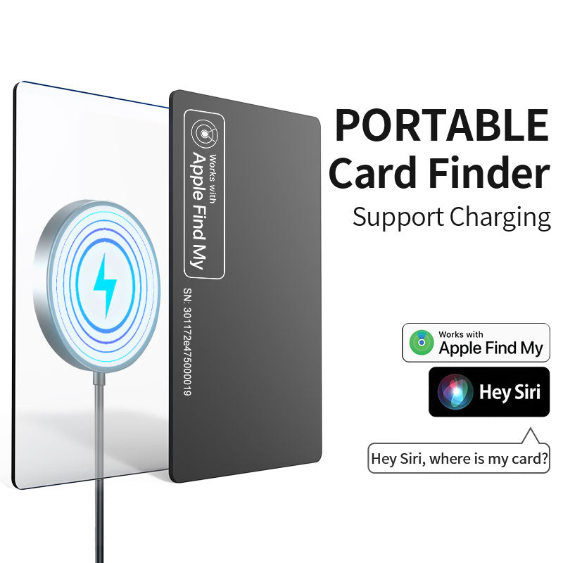 Wireless Charging tracking card wallet locator smart mini tag iphone for apple device work with find my airtag
