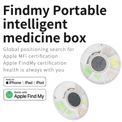 Portable intelligent medicine box work wtih Findmy