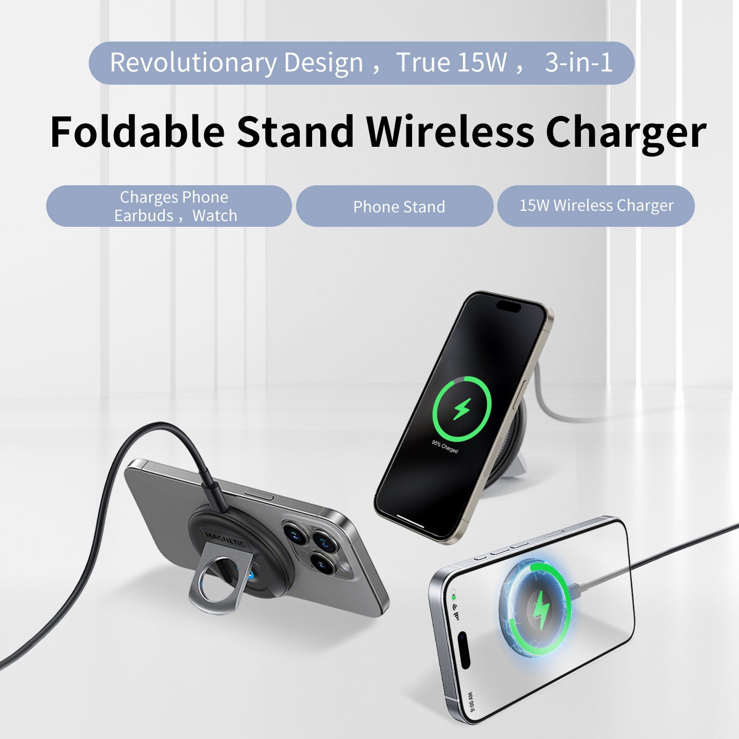 Foldable Stand Wireless Charger