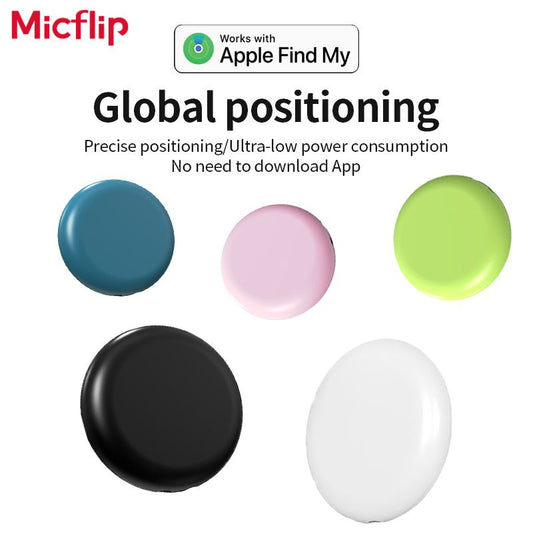 Micflip Smart Air tag Work with Apple Find My Bluetooth Global positioning Smart tracker for key bag car wallet