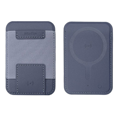 Micflip Trackable Magnetic Card Holder Leather MagSafe Wallet For iPhone 17/16/15/14 Series Work with Find My ios Only