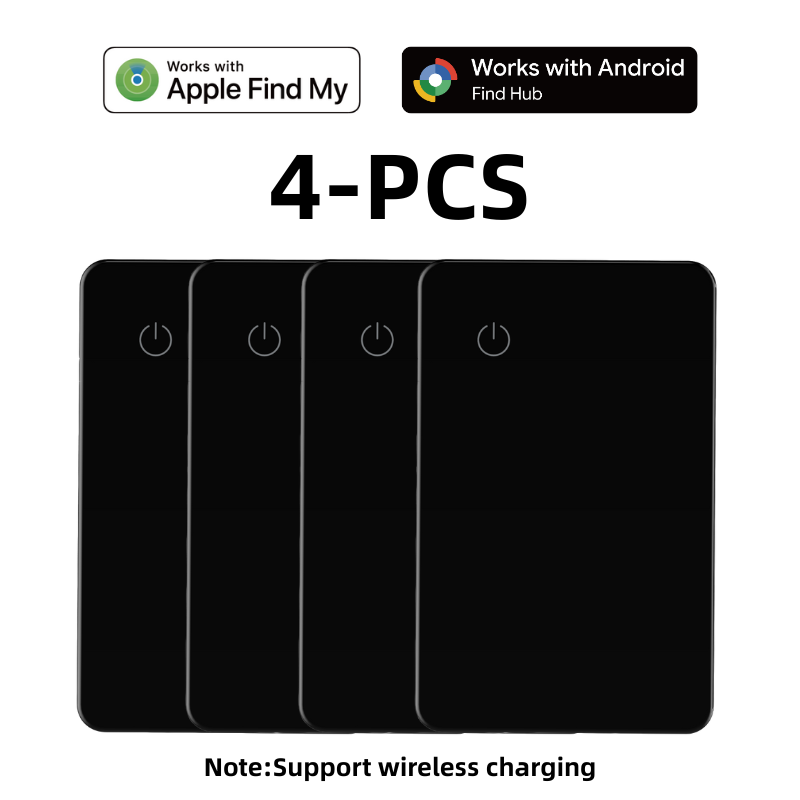 Smart Ultra Thin Wallet Tracker Card for Apple/android Dual System Key Luggage Gps Locator Tag Works with Google Find My Device