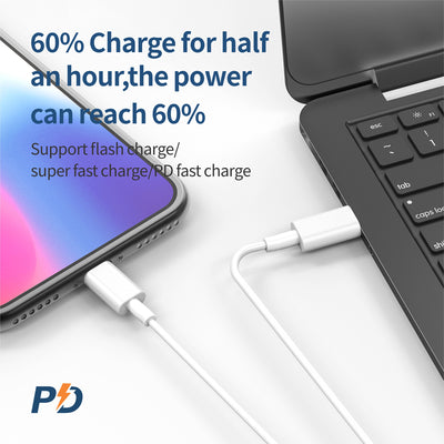 USB to Lighting USB C to Lighting Fast Charger Cable