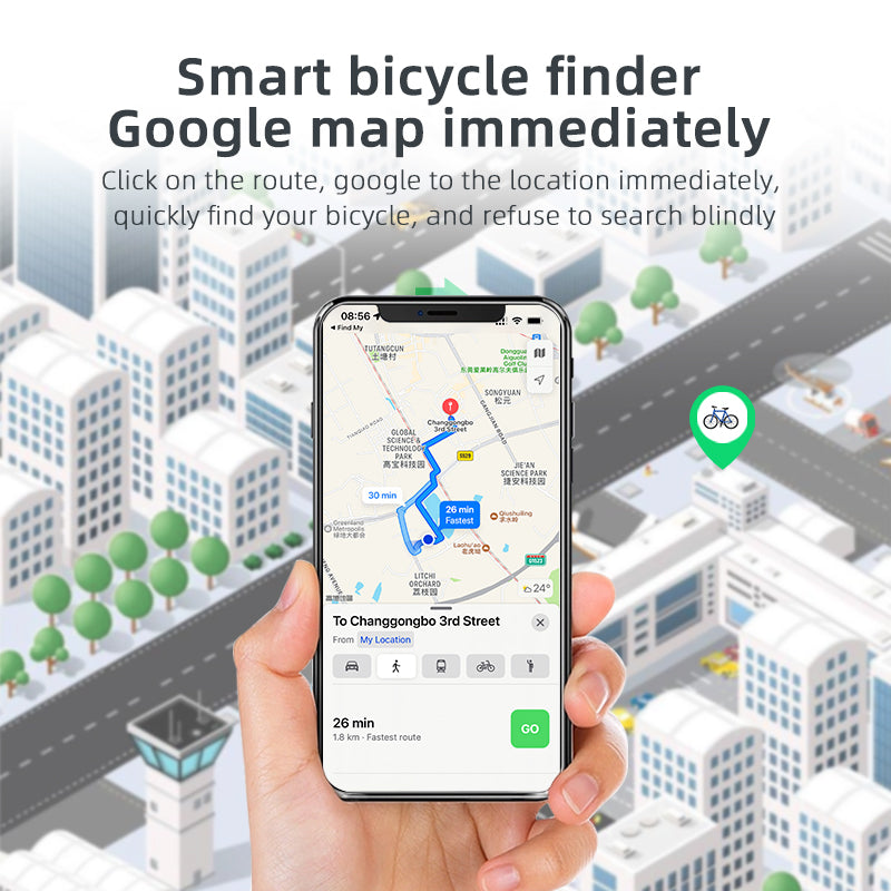 Smart Anti-Theft Bicycle Bell | Works with Apple Find My™ | Waterproof GPS Tracker