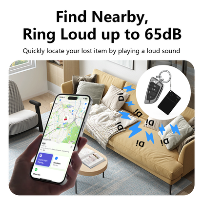 Universal Wireless Charging Wallet Tracker Card | Works with Apple Find My & Android Find Hub Micflip P28