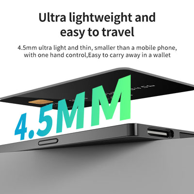Micflip 2-in-1 Ultra-Slim Wallet Power Bank