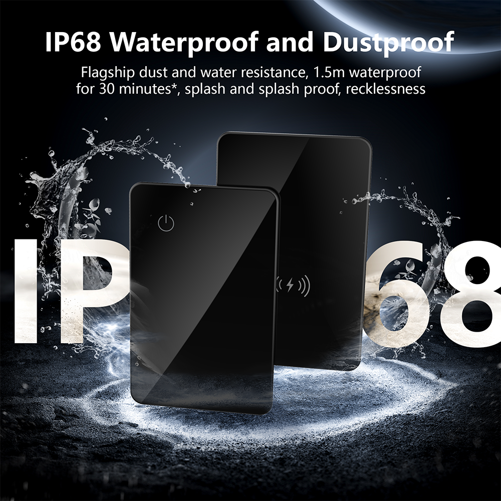 Smart Ultra Thin Wallet Tracker Card for Apple/android Dual System Key Luggage Gps Locator Tag Works with Google Find My Device