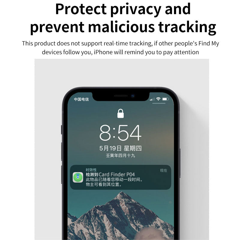 Wireless Charging Tracking location Wallet Tracker Card Works