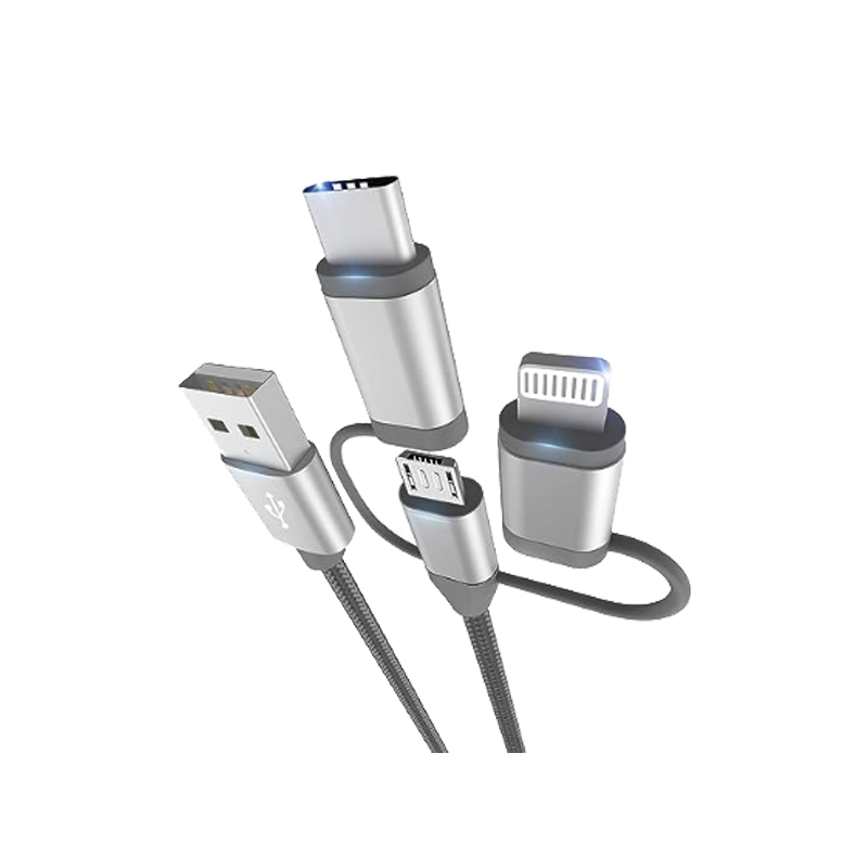 Apple MFi Certified 3-in-1 Charging Cable Adapter