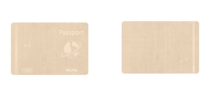 Smart Anti-Loss Travel Passport Holder - Apple Find My Certified, Global Positioning Tracker Wallet
