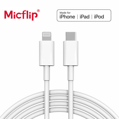 USB to Lighting USB C to Lighting Fast Charger Cable