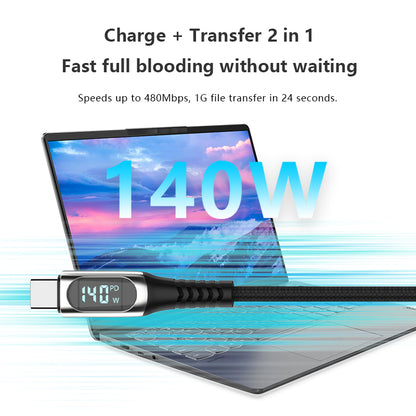 Digital display zinc alloy data cable