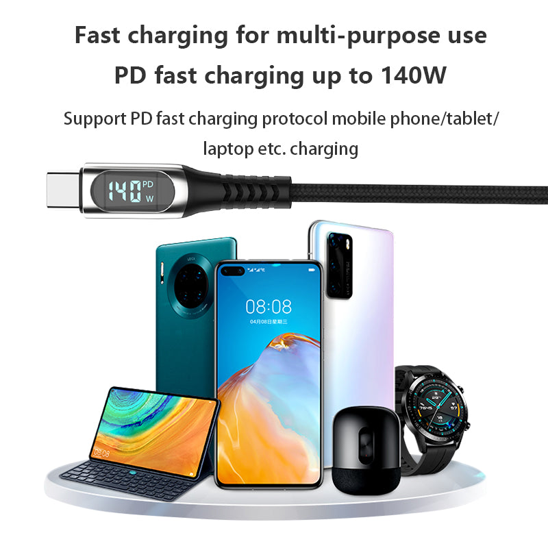 Digital display zinc alloy data cable