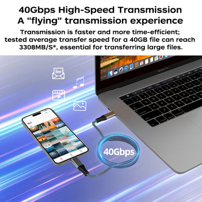 USB4Gen3 240W40Gbps full-function magnetic absorption nanowire