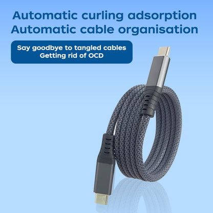USB4Gen3 240W40Gbps full-function magnetic absorption nanowire