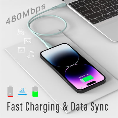 Liquid Silicone C-L Usb Cable Fast Charging For Apple Charging Cable
