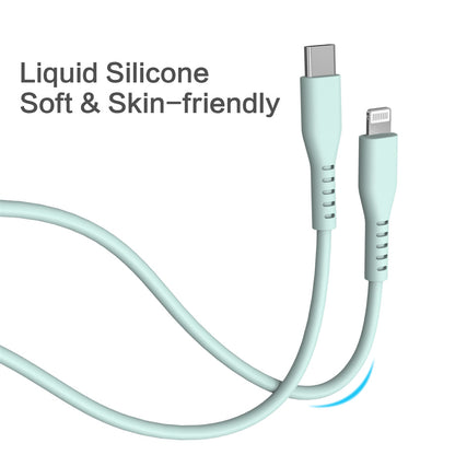 New arrivals mfi certified liquid silicone C-L usb cable fast charging For apple charging cable