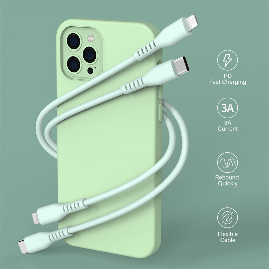 Liquid Silicone C-L Usb Cable Fast Charging For Apple Charging Cable