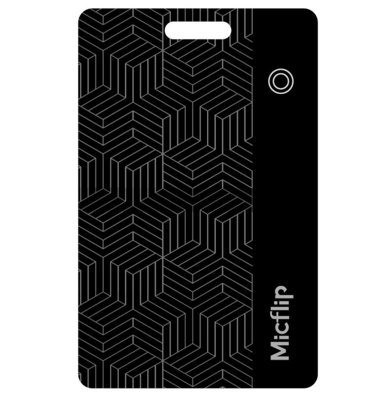 Ultra-Thin Rechargeable Wallet Tracker Card | Works with Apple Find My & Global Positioning Micflip p10