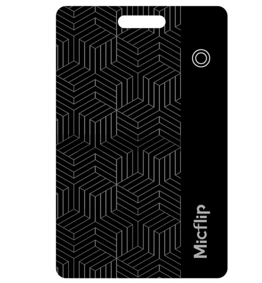 Ultra-Thin Rechargeable Wallet Tracker Card | Works with Apple Find My & Global Positioning Micflip p10