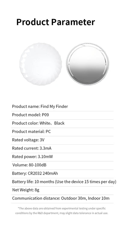 Apple MFi Certified GPS Location Tracking Finder