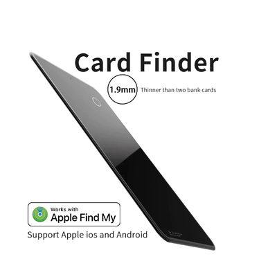 Wallet tracker Apple MFi certified metal glass material