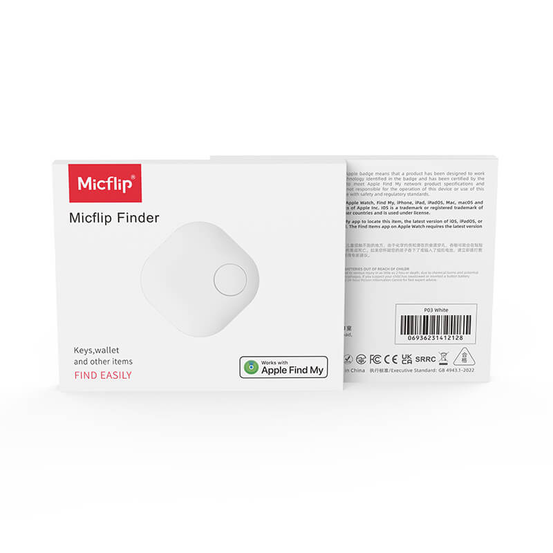 Apple MFi certified low power smart tracker Micflip P03
