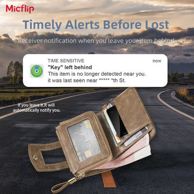 Ultra-Thin 0.08" Rechargeable Wallet Tracker