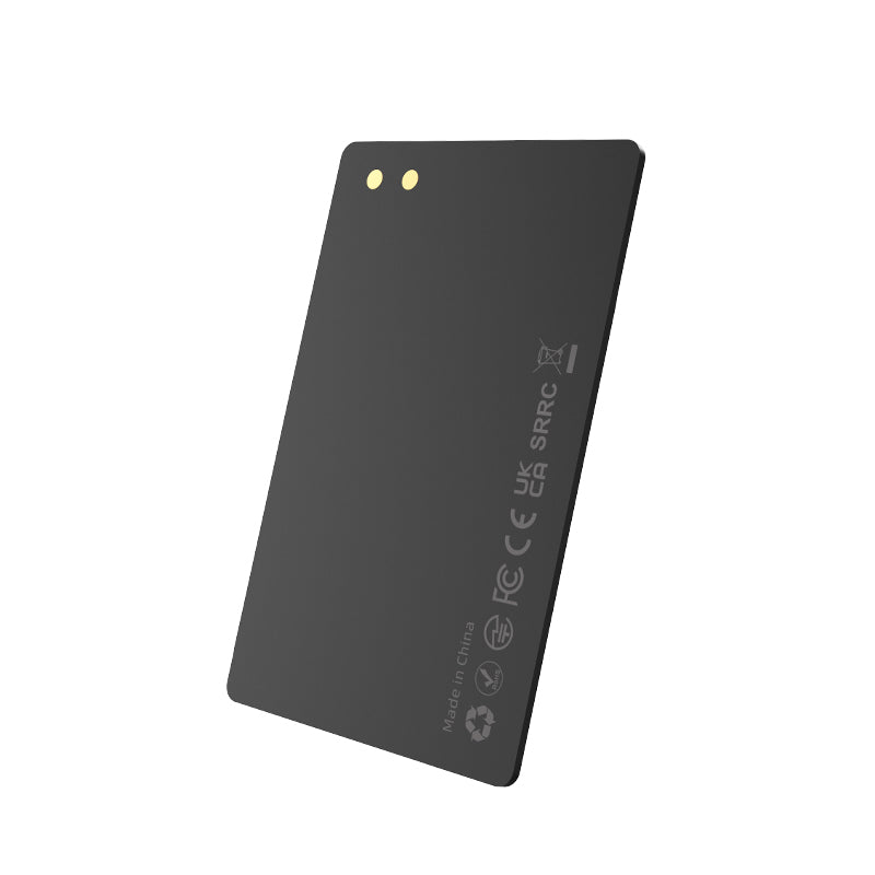 Ultra-Thin Rechargeable Wallet Tracker Card | Works with Apple Find My & Global Positioning Micflip p10