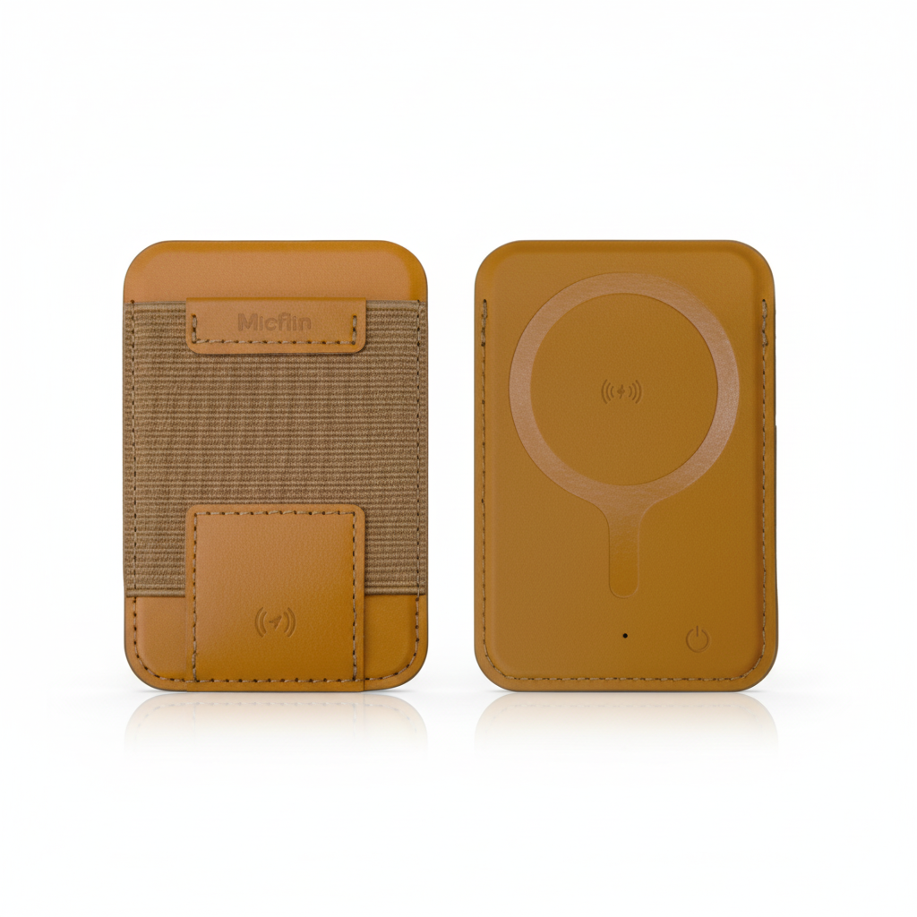 Micflip Smart MagSafe Wallet with Apple 'Find My' Tracking - Ultra-Thin Magnetic Card Holder & Find My Card Tracker (Rechargeable)