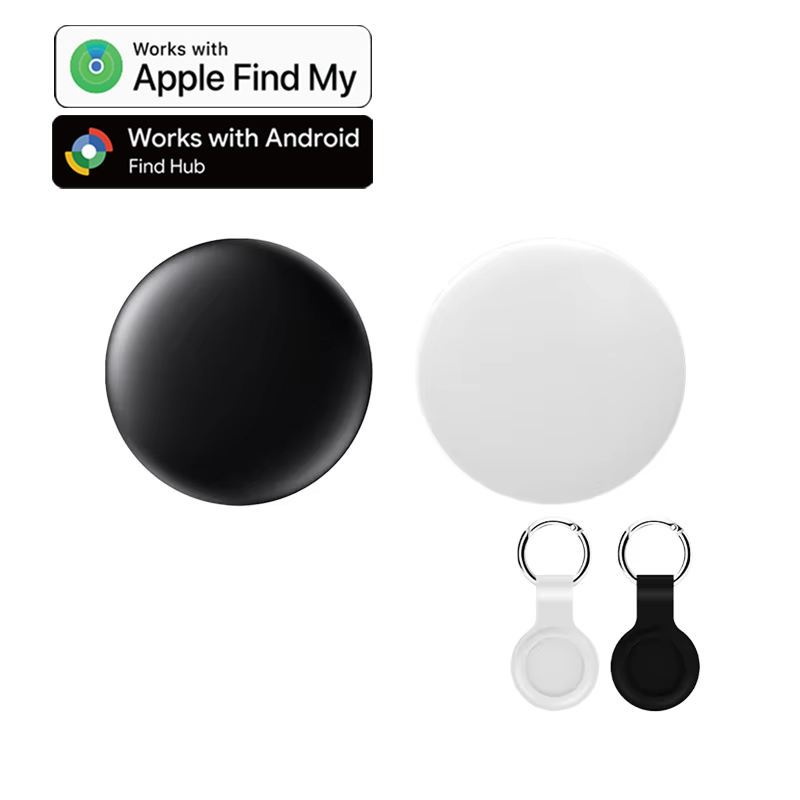 Mini rastreador GPS inteligente para iOS o Android. Etiqueta de seguimiento Bluetooth. Localizador de artículos que funciona con la aplicación Find My de iOS o Find Hub de Google. 
