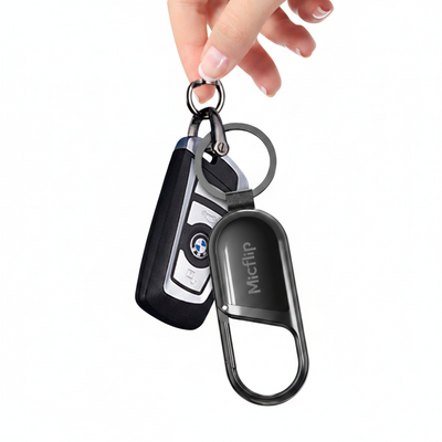 Micflip Keychain White Background